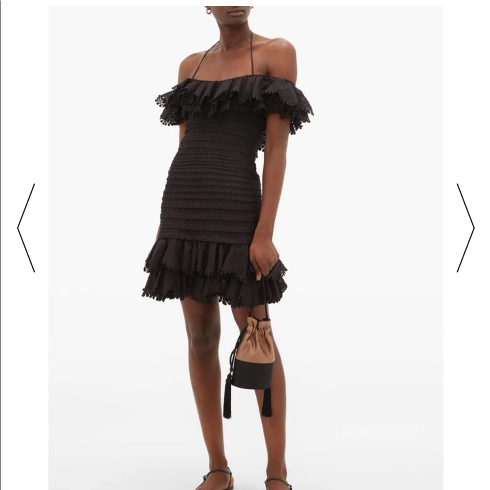 NWT size 0 zimmermann black super 8 dress - Picture 3 of 5